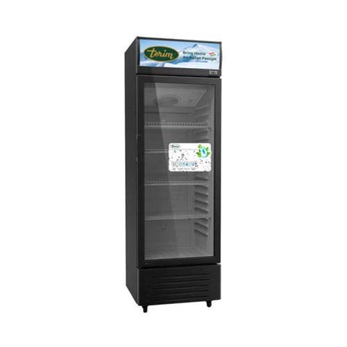 Terim Free-Standing Glass Door Bottle Cooler 400L Black TERSC400W