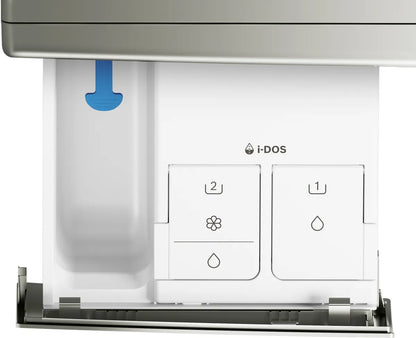 Bosch Series 8 washing machine, Front Loader 9 KG, Silver inox, WGB244AXGC