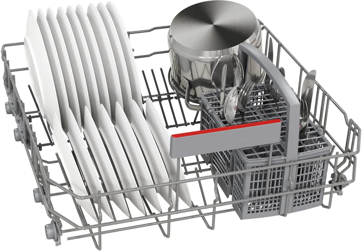 BOSCH Series 4 free-standing dishwasher, 14 Place Setting, Brushed black steel anti-fingerprint, SMS4HMC25M
