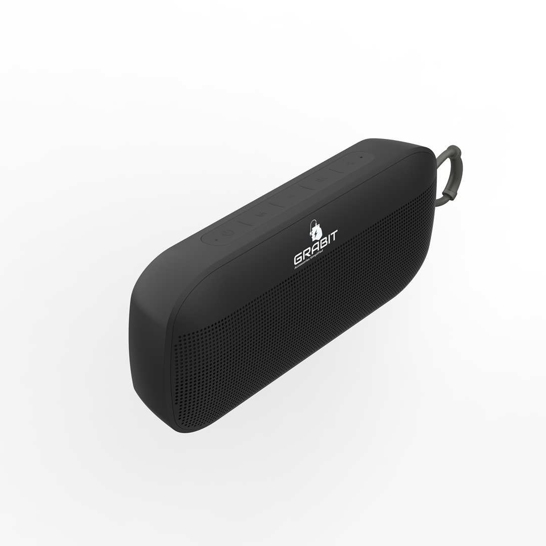G-ROCK PORTABLE BLUETOOTH SPEAKER BLACK