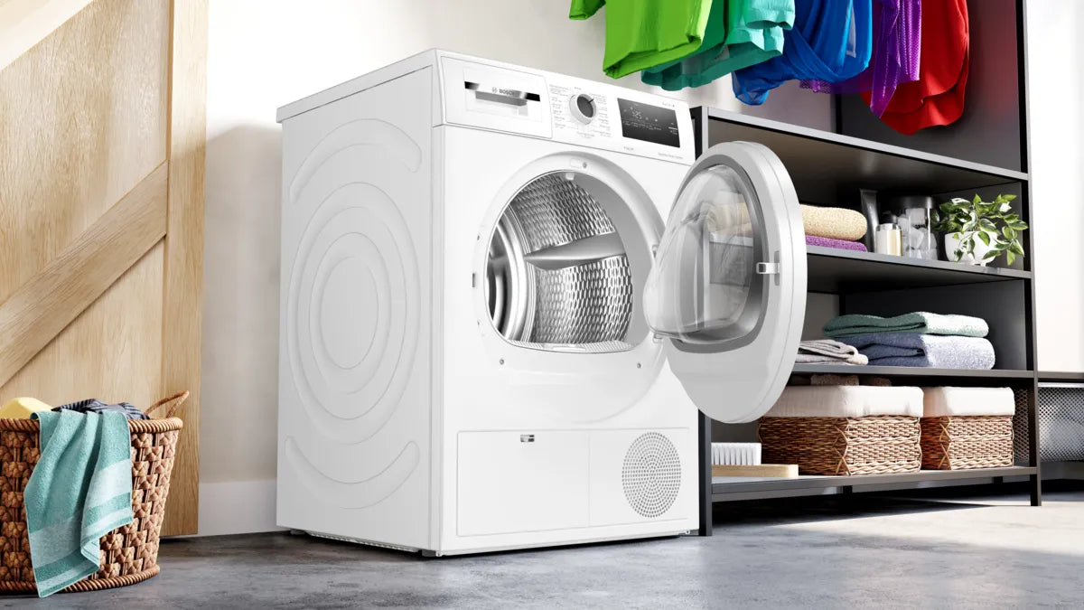 BOSCH Series 4 Front Load Tumble Dryer 8 KG, White, WTN86201GC