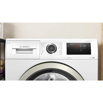 Bosch Series 6 Front Load Washing Machine, 10KG, 1400 RPM, Wi-Fi, White, WAL28PH1GC