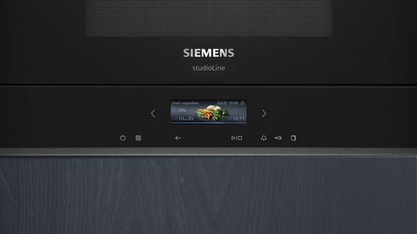 Siemens Built-In Microwave, 21 L, Black, BE732L1B1M