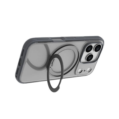 Infinyty Pristine Rotatable Ring Stand Case for iPhone 17 Pro Max, Grey