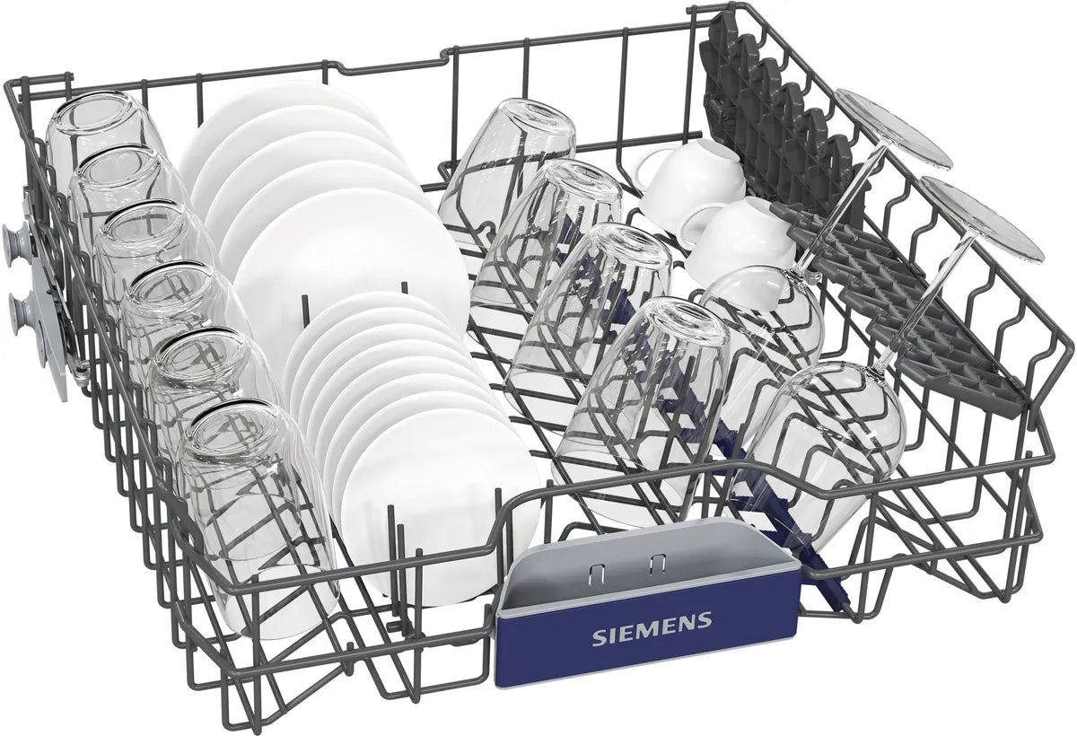 Siemens iQ500 Home Connect Dishwasher, 14 Place Setting, Black Glass, SN23HB62MT