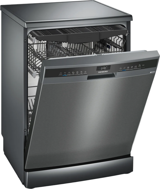 Siemens iQ300 Home Connect Dishwasher, 14 Place setting, Black Inox, SN23HC65MM