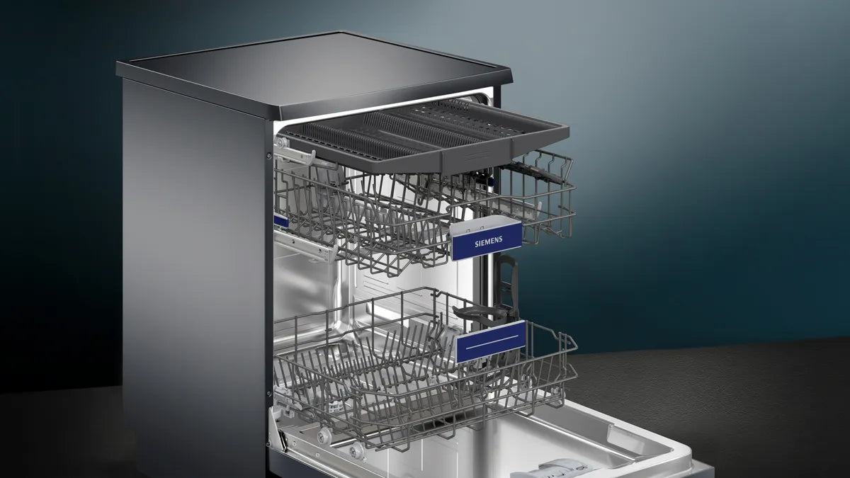 Siemens iQ300 Home Connect Dishwasher, 14 Place setting, Black Inox, SN23HC65MM