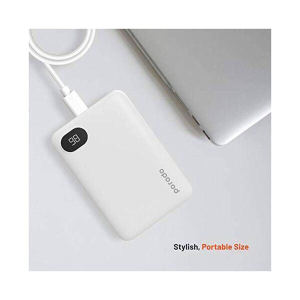 Poroda 4-Ports Power Bank 10000mAh White