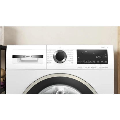 Bosch Series 4 Front Load Washing Machine, 10KG, 1400 RPM, White, WGA25400GC