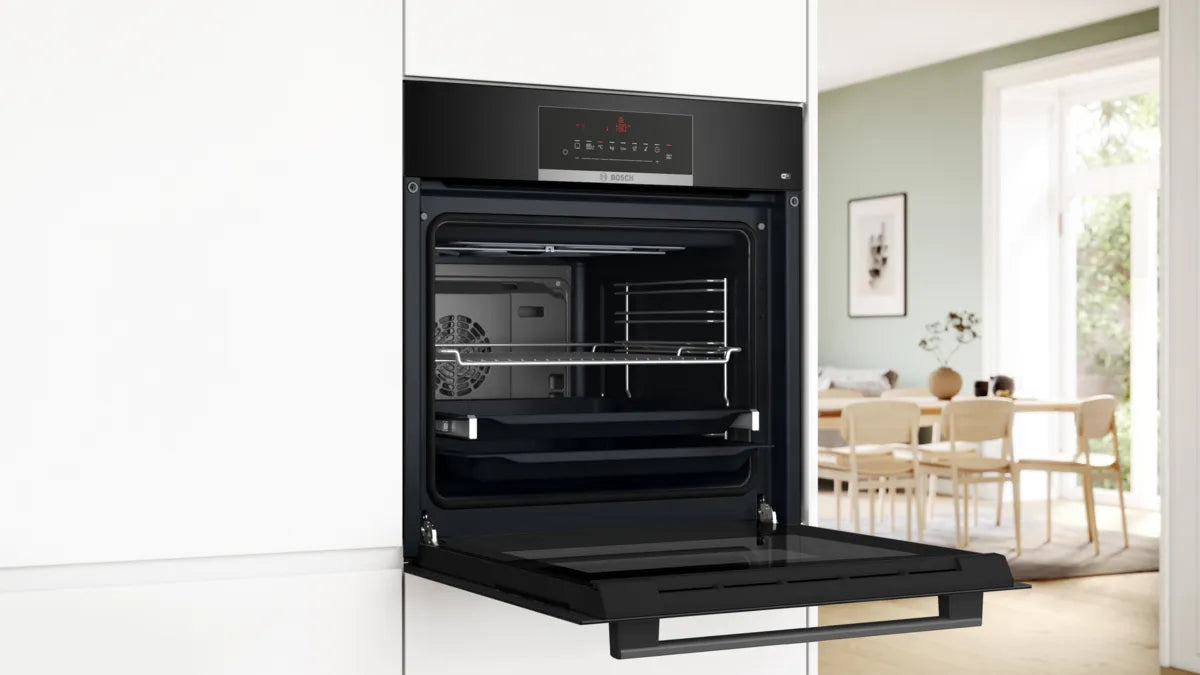 Bosch Series 6 built-in oven 60 x 60 cm, Black, HBJ559EB6M