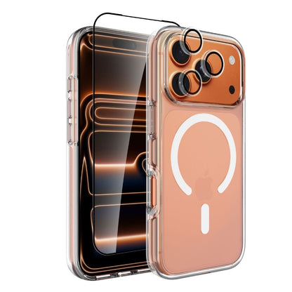 Infinyty Clear Case and Screen Protector 2-in-1 Bundle for iPhone 17 Pro Max