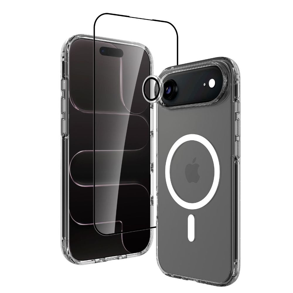 Infinyty Clear Case and Screen Protector 2-in-1 Bundle for iPhone Air