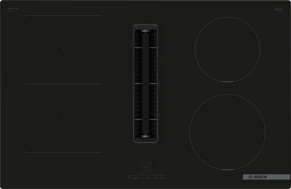 BOSCH Series 4, Induction hob with integrated ventilation system, 80 cm, surface mount without frame PVS811B16E