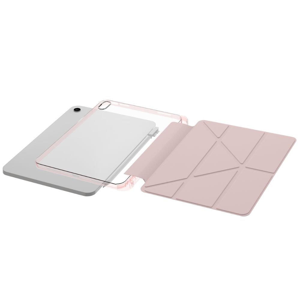 Infinyty Smart Rap iPad Case with Tri-Fold Stand for iPad 11-inch A16, Pink