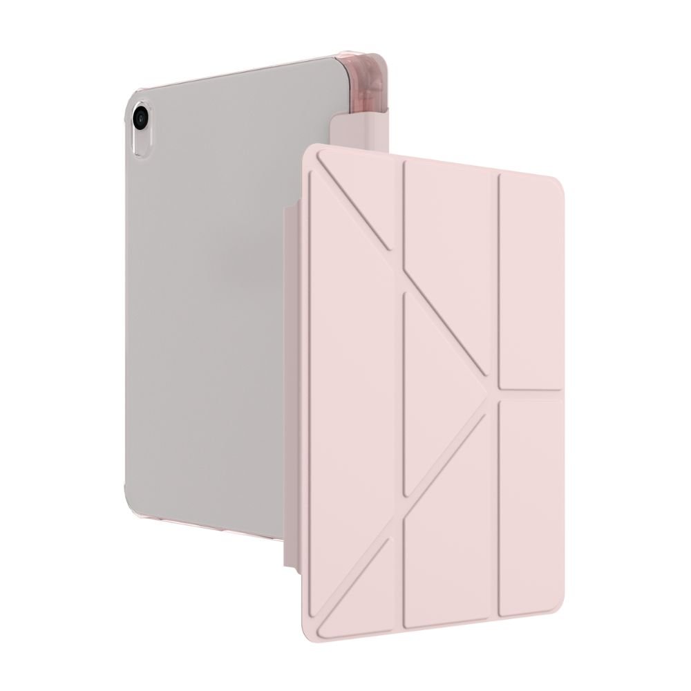 Infinyty Smart Rap iPad Case with Tri-Fold Stand for iPad 11-inch A16, Pink