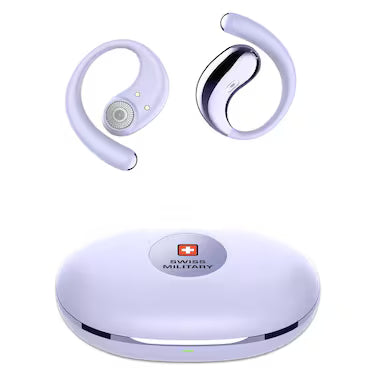 Swiss Military Delta 7 Open Stereo True Wireless Earbuds – Purple