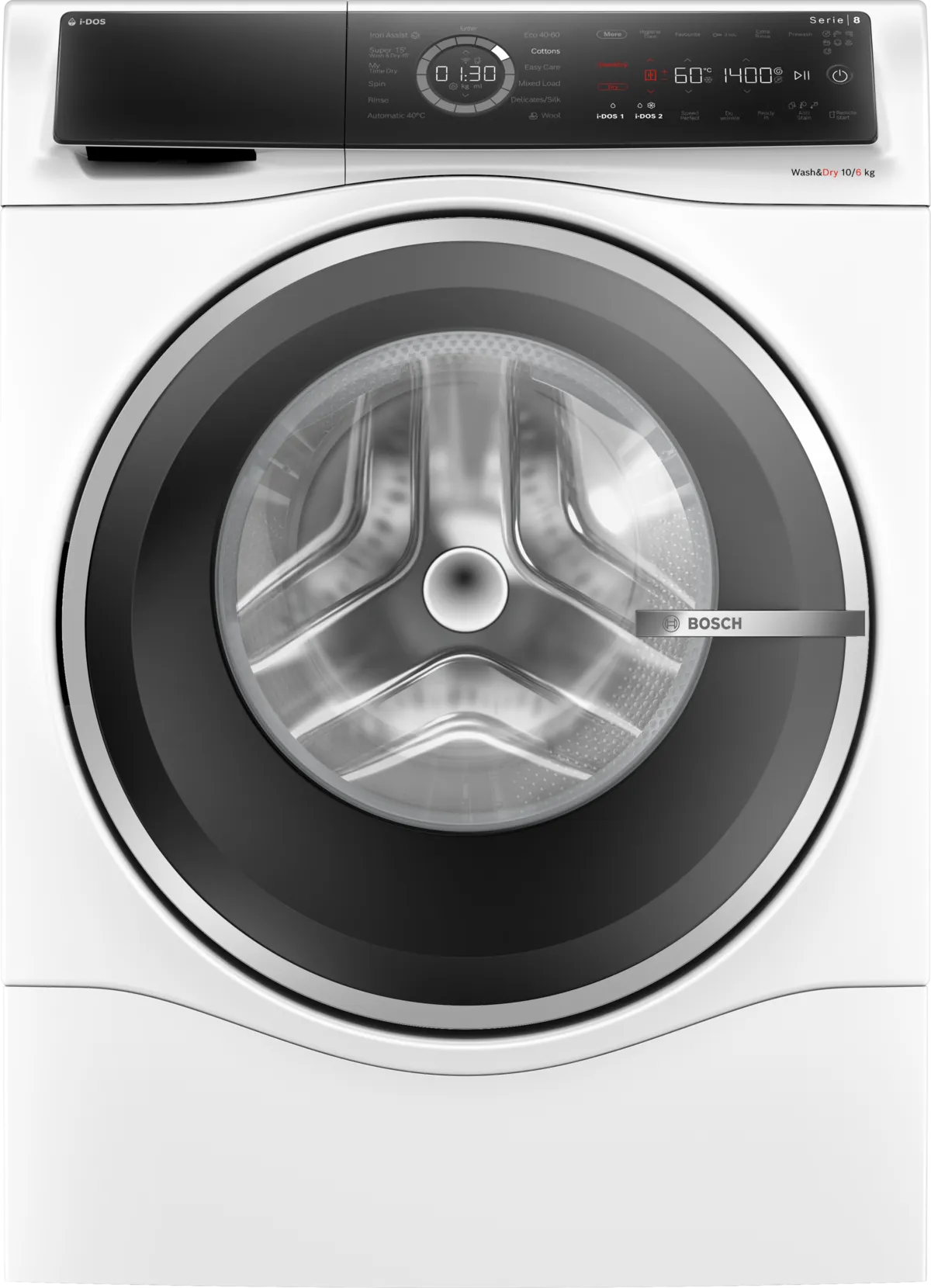 Bosch Series 8 Front Load Washer & Dryer 10 kg / 6 kg, White, WNC254A0GC