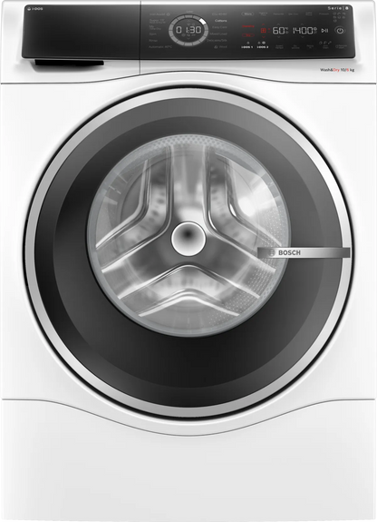 Bosch Series 8 Front Load Washer & Dryer 10 kg / 6 kg, White, WNC254A0GC