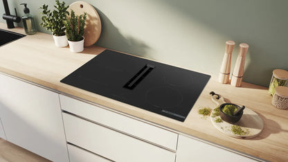 BOSCH Series 4, Induction hob with integrated ventilation system, 80 cm, surface mount without frame PVS811B16E