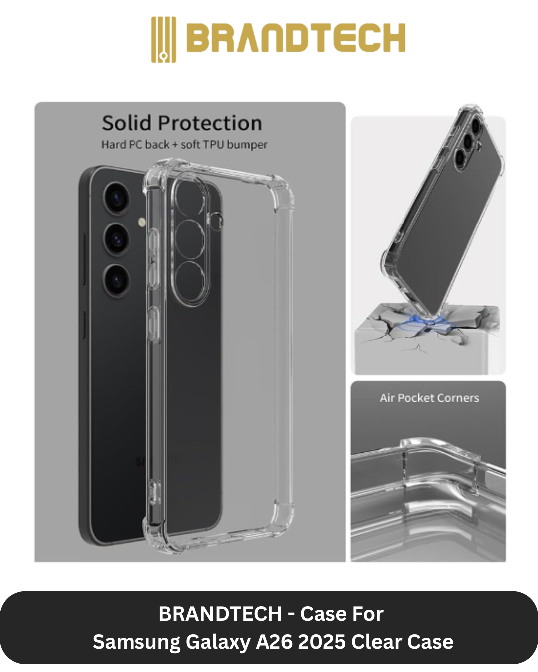 Brandtech Samsung Galaxy A26 Cover + Screen Protector