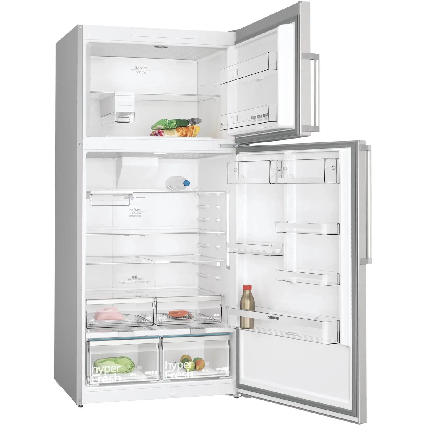 Siemens iQ500 Top Freezer Refrigerator, 641L, Wi-Fi, Stainless steel, KD86NHIE0M