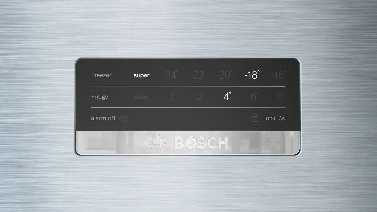 Bosch Series 4 Free Standing Top Mount Refrigerator, 542L, Brushed Steel – KDN76XIE0M