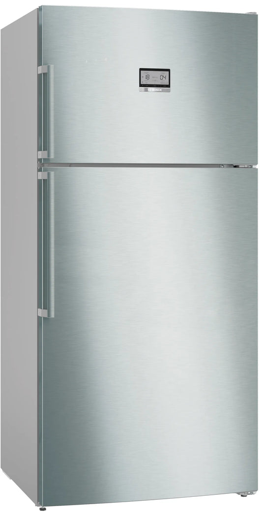 Bosch Series 6 Top Mount Refrigerator 641 Liters, Brushed Steel – KDN86HIE0M