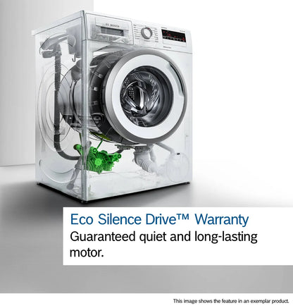 Bosch Series 8 washing machine, Front Loader 9 KG, Silver inox, WGB244AXGC
