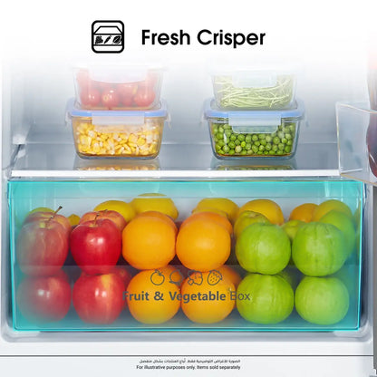 Hisense Top Freezer Refrigerator, 326L, Stainless Steel, RT3N418NAI