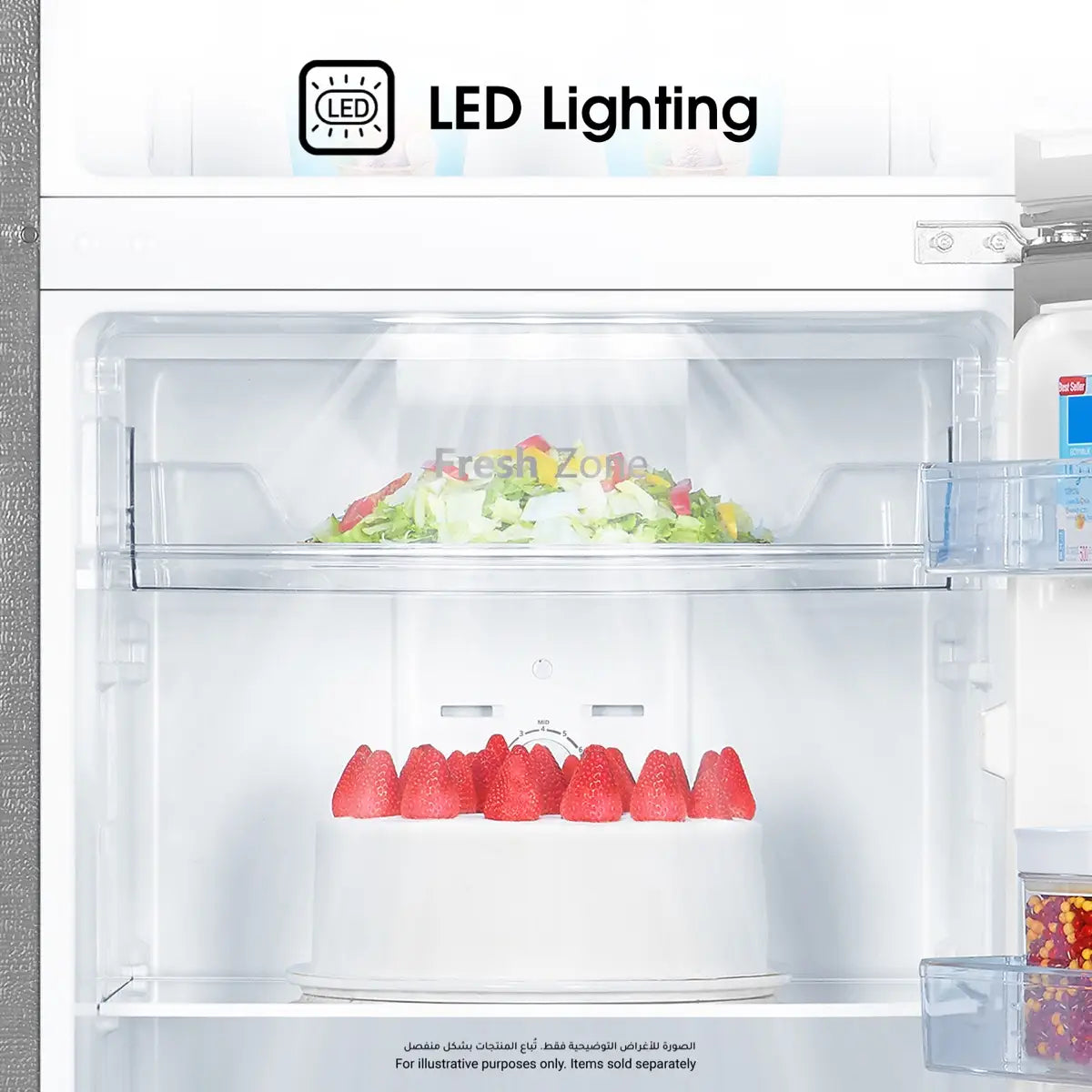 Hisense Top Freezer Refrigerator, 326L, Stainless Steel, RT3N418NAI