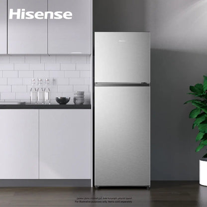 Hisense Top Freezer Refrigerator, 326L, Stainless Steel, RT3N418NAI
