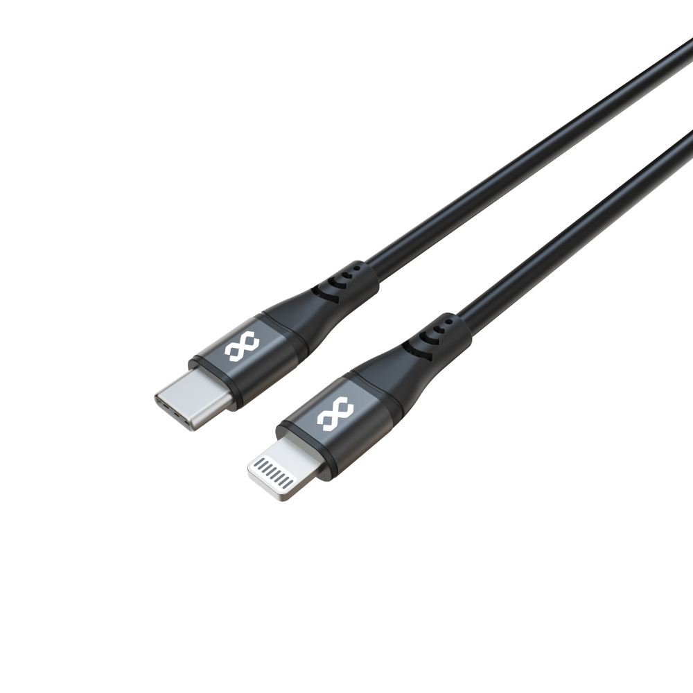 Infinyty Flexera Silicone Lightning Cable USB-C to Lightning, 60W, 1m, Black