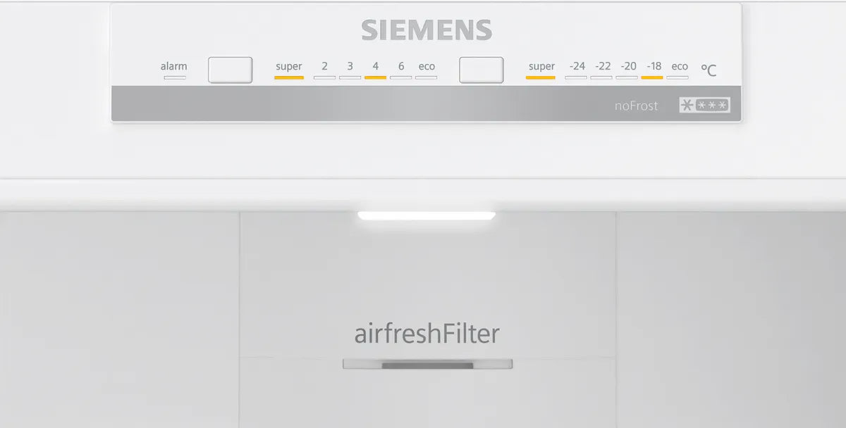 Siemens iQ300 Bottom Freezer Refrigerator, 483 L, Silver Inox, KG55NVLE0M