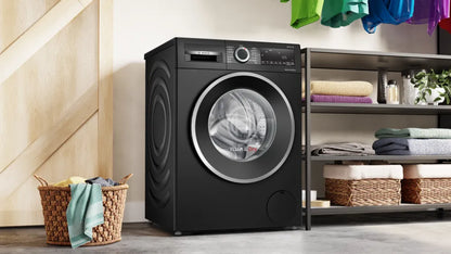 BOSCH Series 4, 9/5 KG Washer & Dryer, 1400 RPM, ECO Silence Drive Motor, Auto Dry Option, Super 60 mins Wash & Dry, 15 Mins Quick, Black Finish, WNA2440ZGC