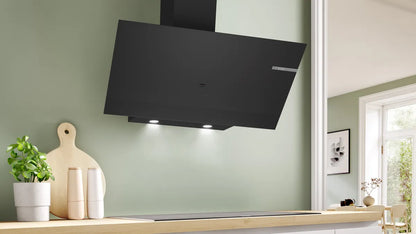 BOSCH SERIES  6 WALL-MOUNTED COOKER HOOD 90 CM, BLACK GLASS PRINTED, DWK97PJ60M