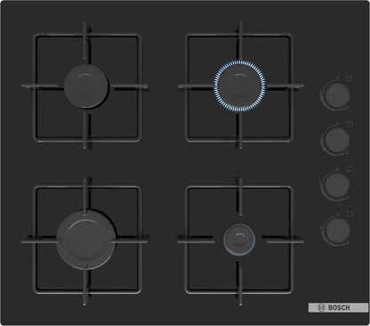 BOSCH POP6C6P30M SERIES 4 GAS HOB 60 CM BLACK