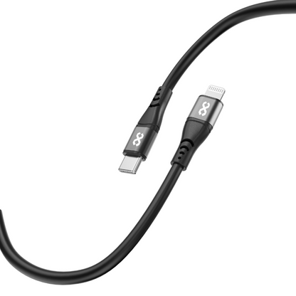 Infinyty Flexera Silicone Lightning Cable USB-C to Lightning, 60W, 1m, Black