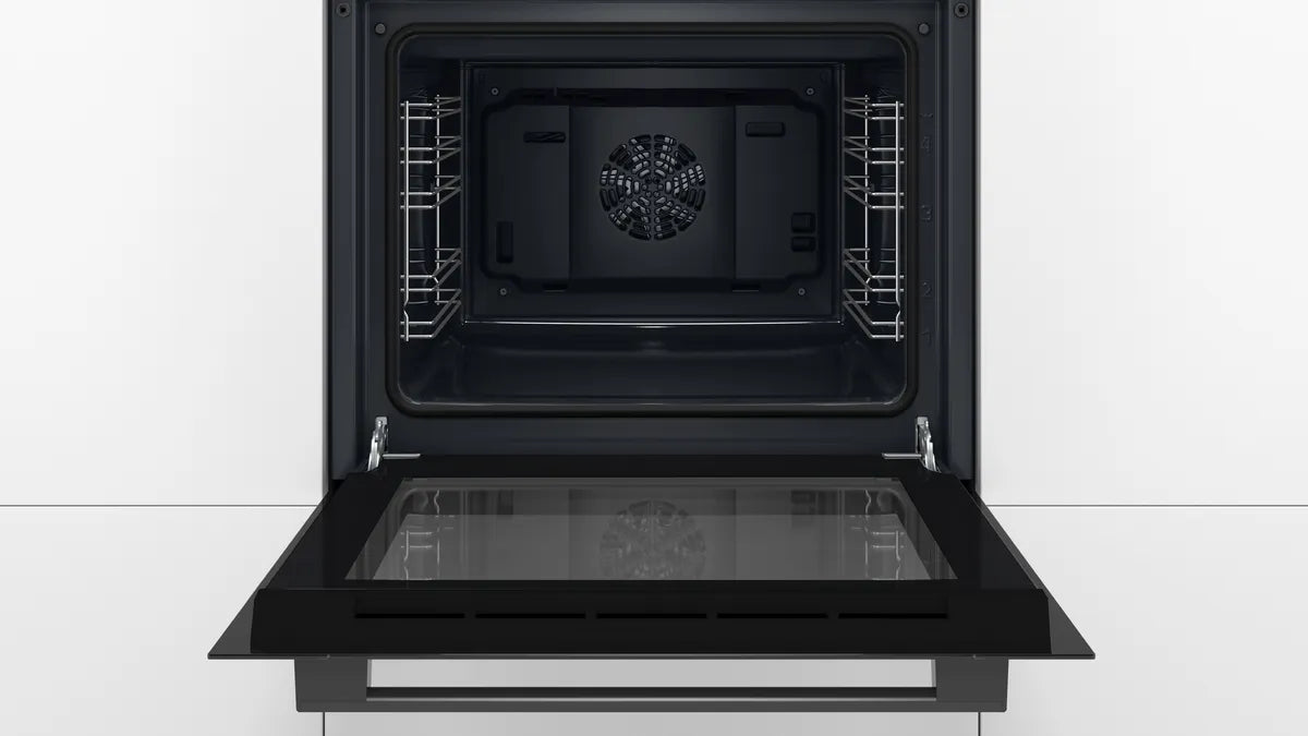 BOSCH SERIES 2 BUILT-IN OVEN 60 CM, Black, HBF512BB1M