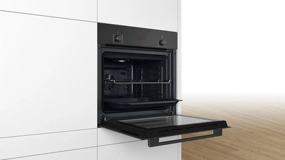 BOSCH SERIES 2 BUILT-IN OVEN 60 CM, Black, HBF512BB1M