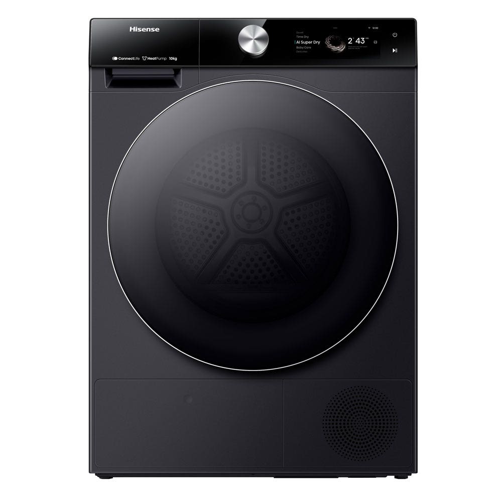 Hisense 10 kg, Smart Connect 7S Series Dryer, DH7S107BB, 1 year warranty