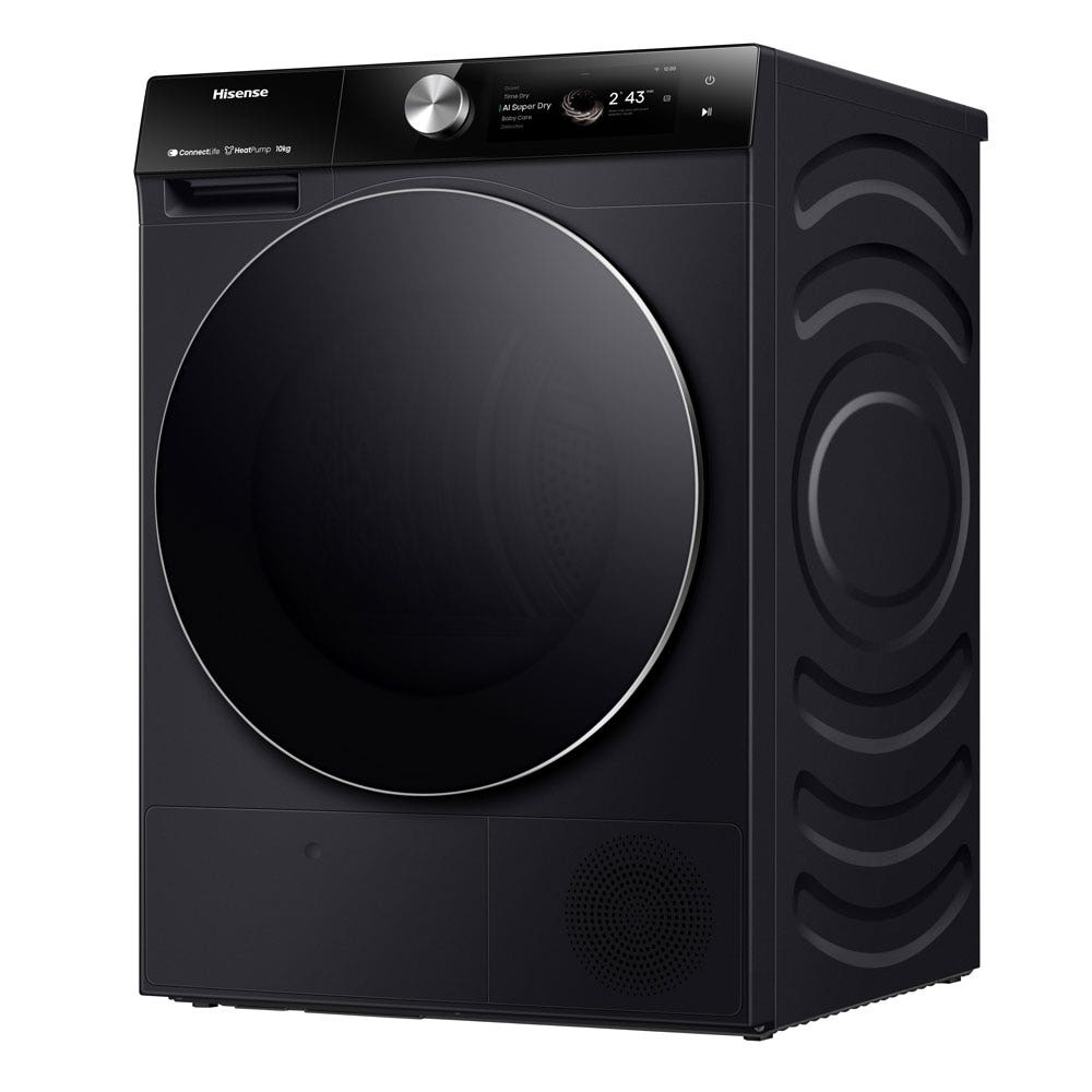 Hisense 10 kg, Smart Connect 7S Series Dryer, DH7S107BB, 1 year warranty