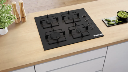 BOSCH POP6C6P30M SERIES 4 GAS HOB 60 CM BLACK