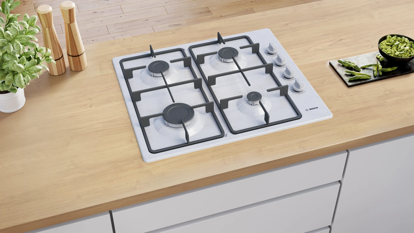 BOSCH SERIES 2 GAS HOB 60 CM GAS COOKTOP, PBP6C5K60M