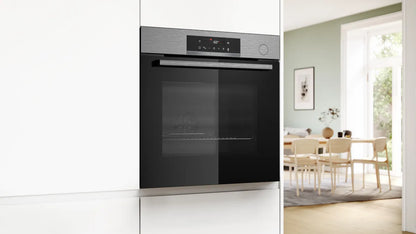 BOSCH SERIES 4 BUILT-IN OVEN 60 CM, STAINLESS STEEL, HRG532ES3M
