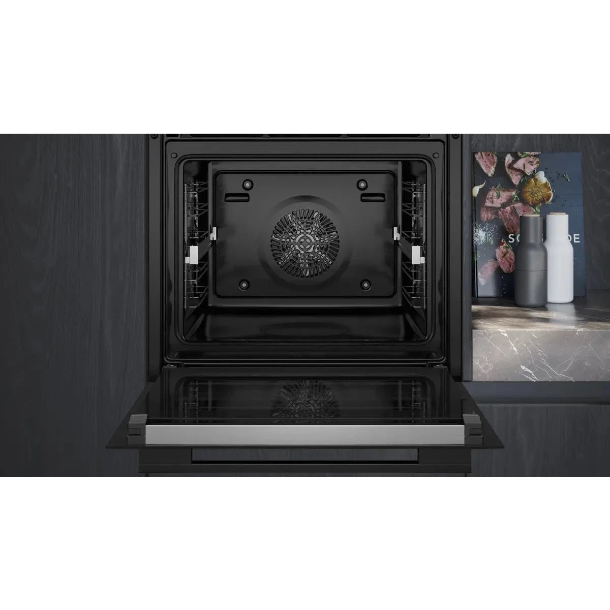 Siemens iQ700 Built-in Oven 60 x 60 cm, Black, Wi-Fi, HB776GKB1M