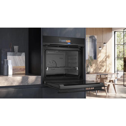 Siemens iQ700 Built-in Oven with Steam function, 60 x 60 cm, Wi-Fi, Black, HS958GED1B