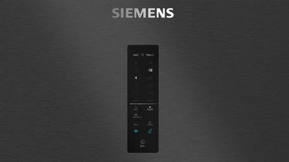 Siemens iQ700 Home connect Bottom Freezer Refrigerator, 682L, Brushed Black, KG86PAXB0M