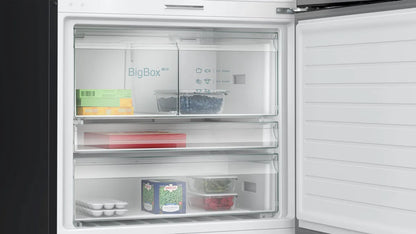 Siemens iQ700 Home connect Bottom Freezer Refrigerator, 682L, Brushed Black, KG86PAXB0M