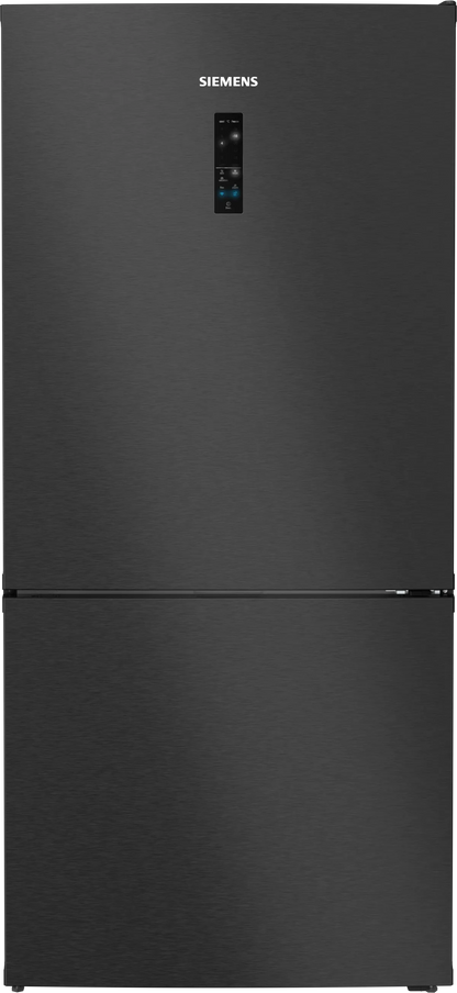 Siemens iQ700 Home connect Bottom Freezer Refrigerator, 682L, Brushed Black, KG86PAXB0M