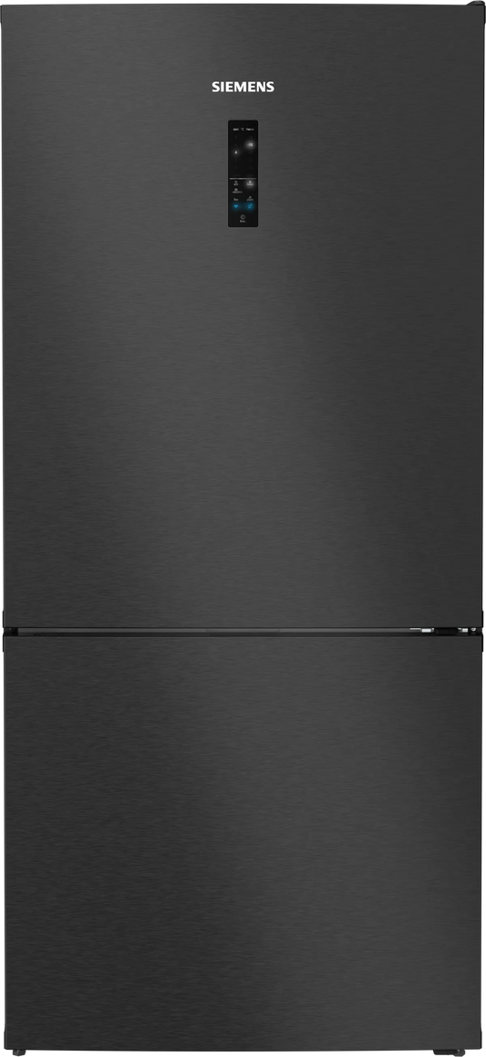 Siemens iQ700 Home connect Bottom Freezer Refrigerator, 682L, Brushed Black, KG86PAXB0M